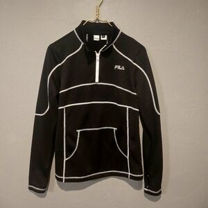 Fila Black and White Zip-Up
